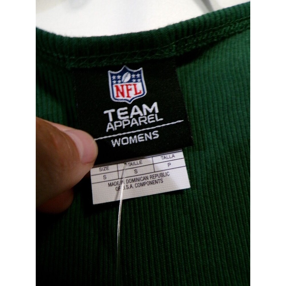 Team Apparel NY Jets Women's Green Ribbed Tank Top S NWT - Picture 3 of 3